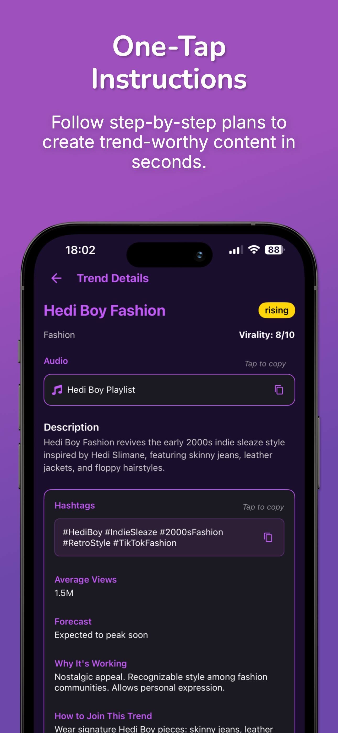 One-Tap Instructions